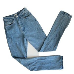 We Wore What The Danielle Light Wash High Rise Straight Jeans Womens Size 24